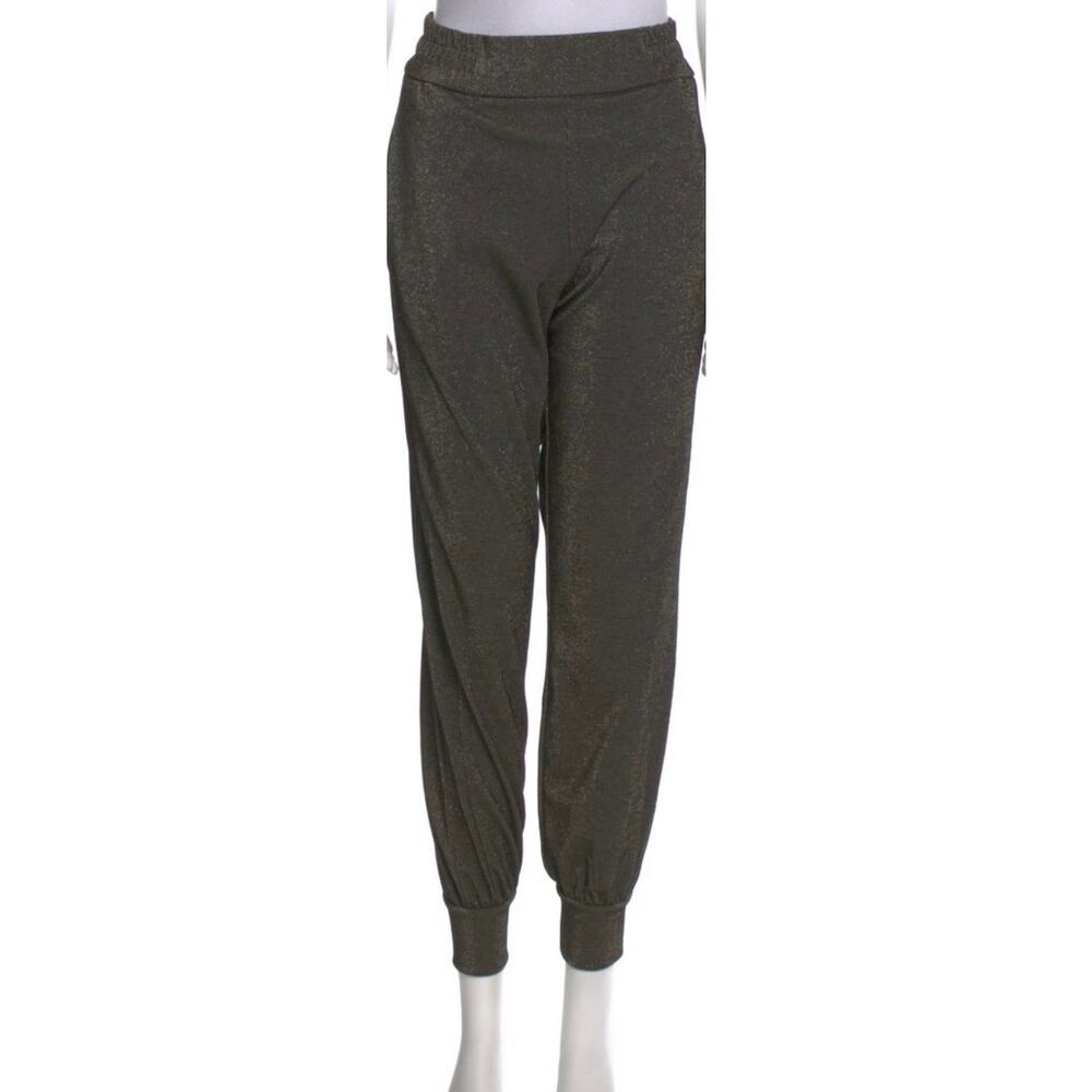 ME+EM Metallic Straight Leg Pants